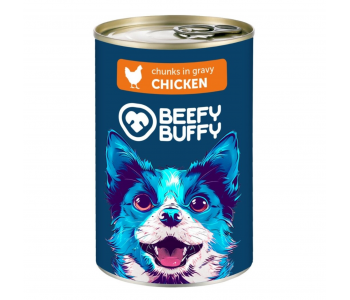 BEEFY BUFFY хапки в сос с пилешко за кучета, 1240 г